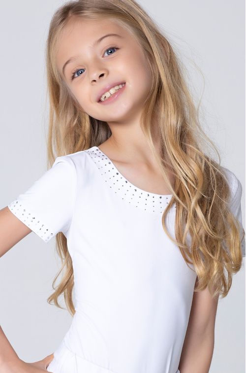 Blusa Kids White Decote Reveillon