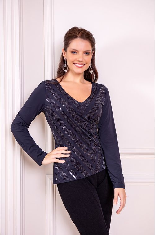 Blusa Black Swa Diamond