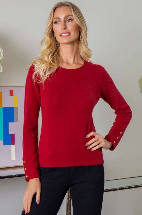 Blusa Cashmere Cherry Botões