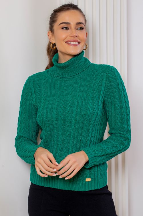 Blusa Tricot Green Tranças