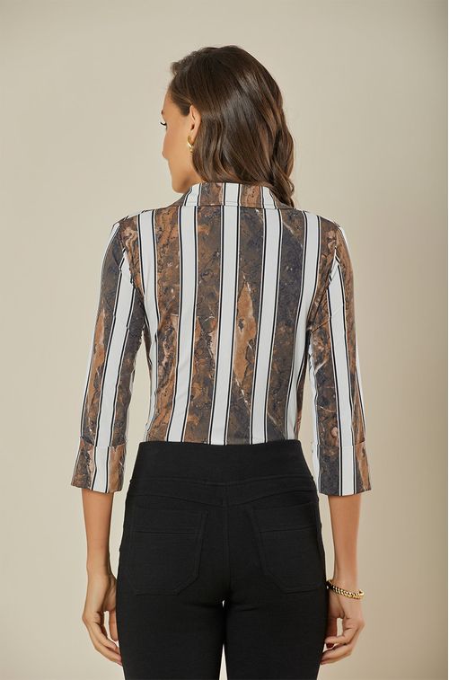 Camisa Marble Brown