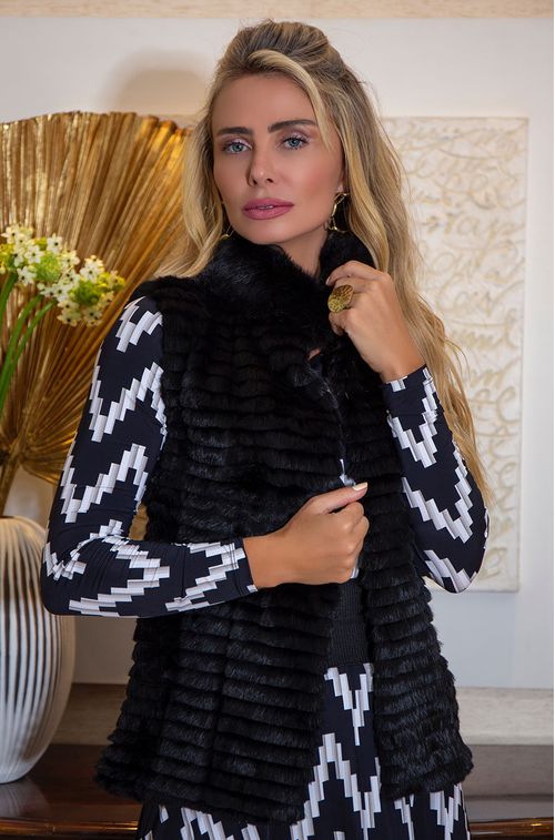 Colete Pele Black Laiser