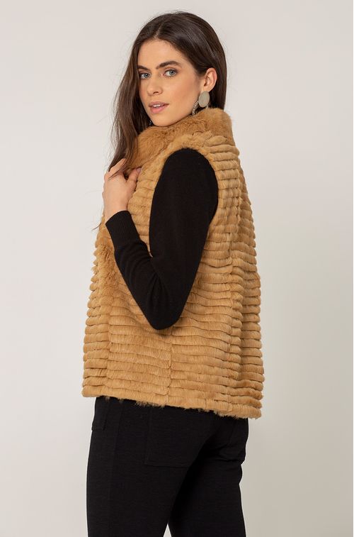 Colete Pele Camel