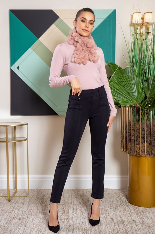 Calça Slim Firenze Black Basic