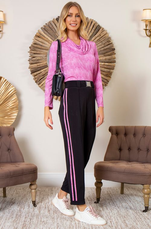 Calça Crepe Black com Montefiore