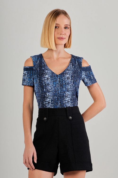 Blusa Croco Blue