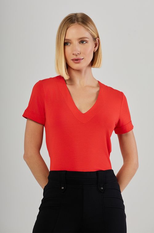Blusa Milão Orange Basic