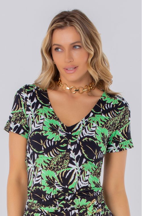 Blusa Forêt Black e Green