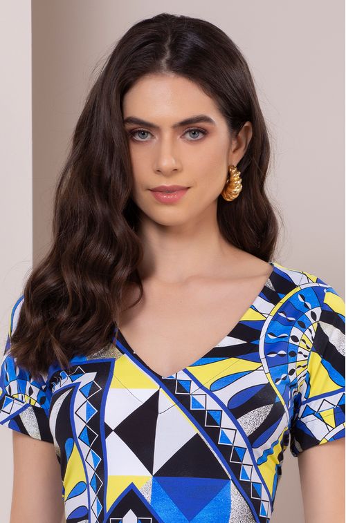 Blusa Concorde Blue e Yellow