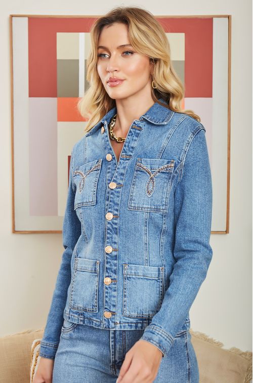 Parka Jeans Blue com Swa Mel