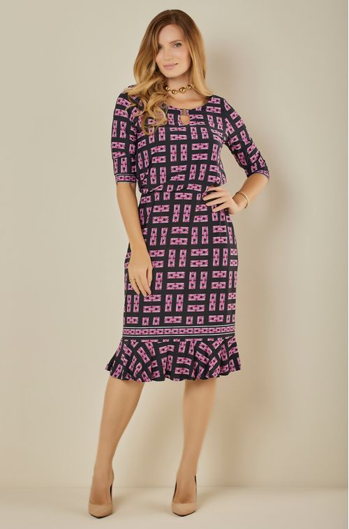 Vestido Bracelet Black e Rosa