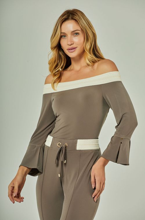 Blusa Ombro a Ombro Havana com Off