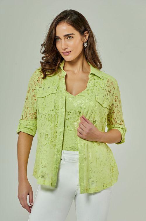 Camisa Renda Citron