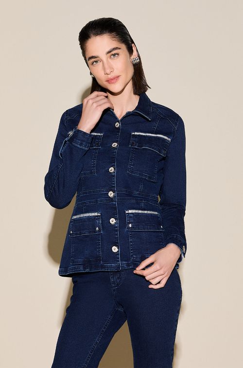 Parka Dark Jeans Bolsos