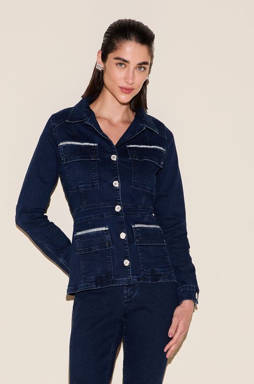Parka Dark Jeans Bolsos