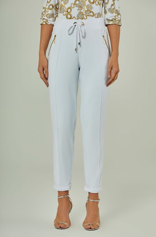 Calça White Zíper Gold