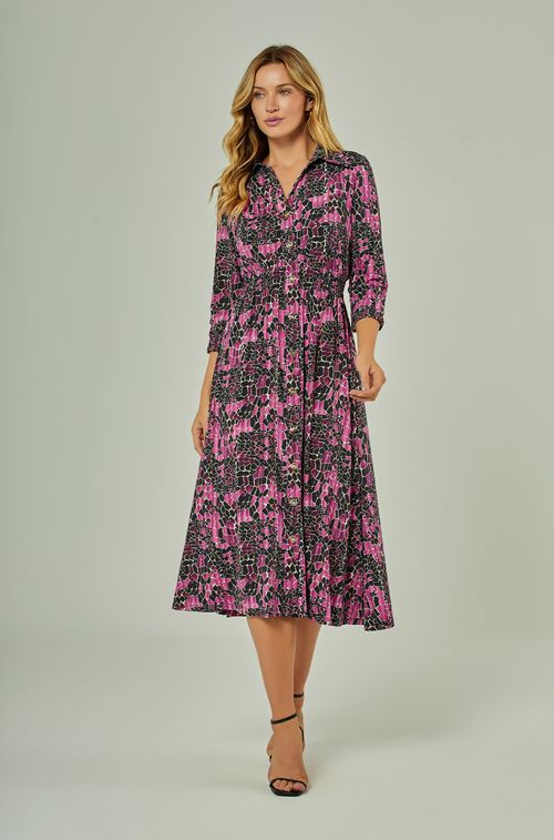 Vestido Puglia Pink Black