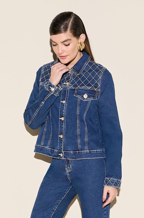 Jaqueta Jeans Blue Matelassê