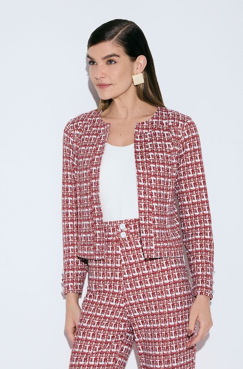 Bolero Tweed Red