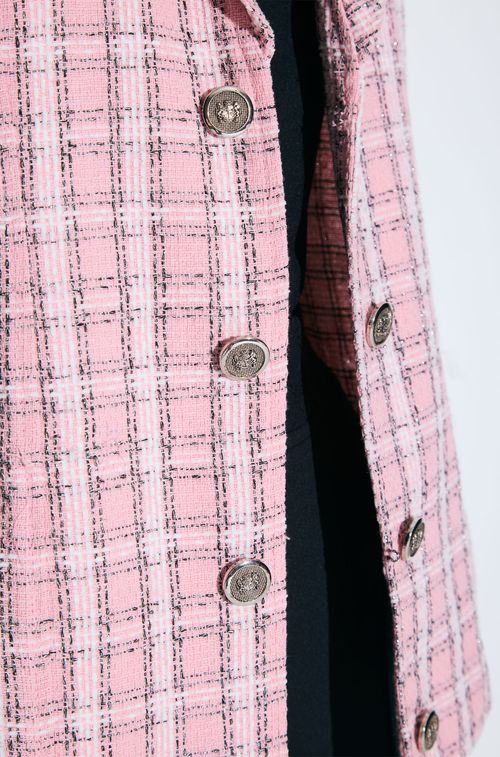 Blazer Tweed Rosa