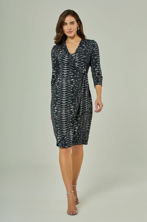Vestido Snake Black White