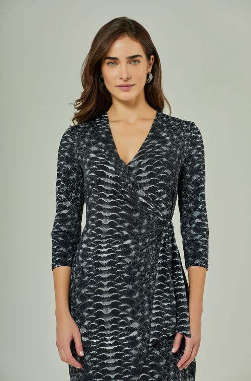 Vestido Snake Black White