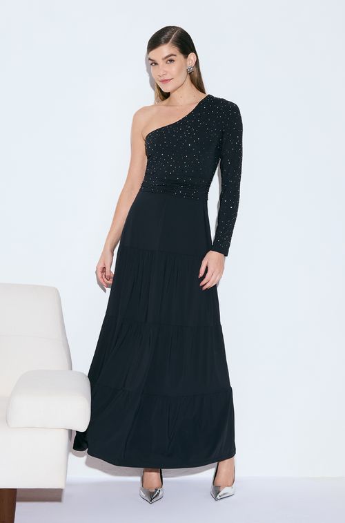 Vestido Black Longo Swa Cristal