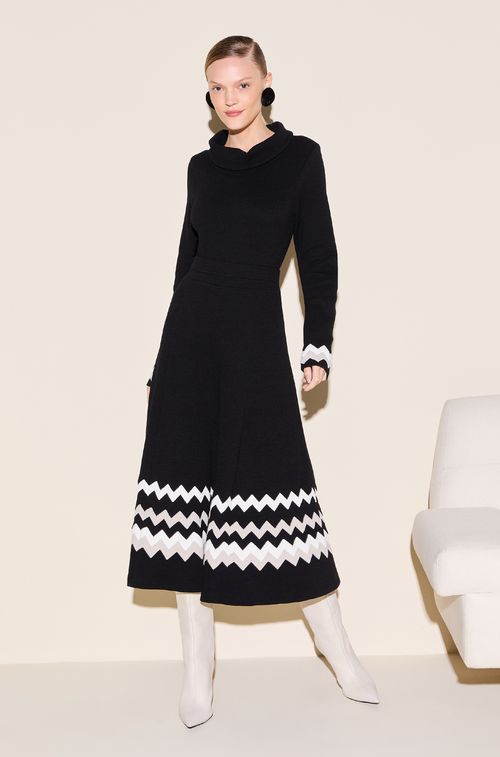 Saia Paris Black com Bicolor