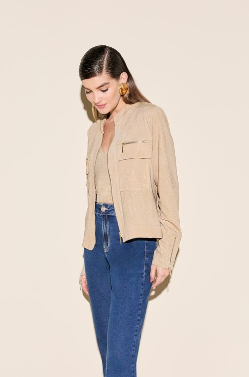 Jaqueta Mini Lezard Mel