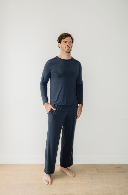Pijama Navy Longo Sleep Wear Man