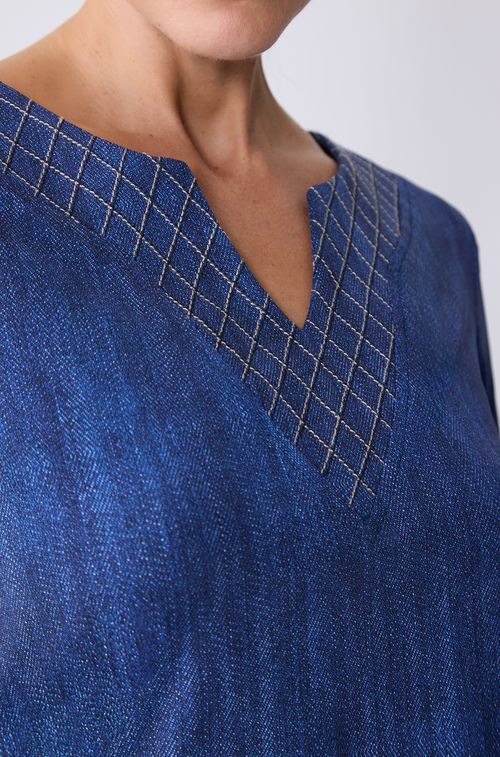 Blusa New Blue Jeans com Gold