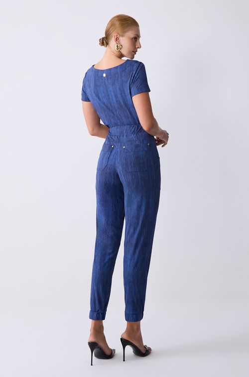 Calça New Blue Jeans com Gold