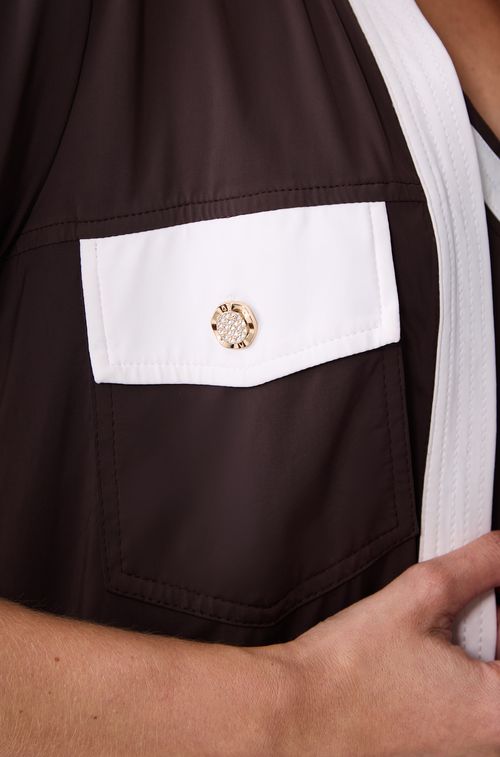 Camisa Chemise Brown com Off