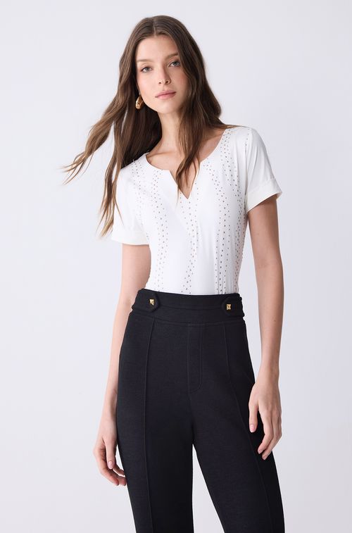 Blusa Off Swa Light Bronze