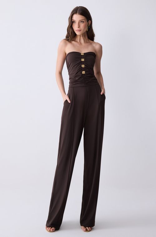 Macacão Brown com Gold