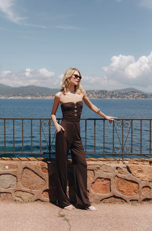 Macacão Brown com Gold