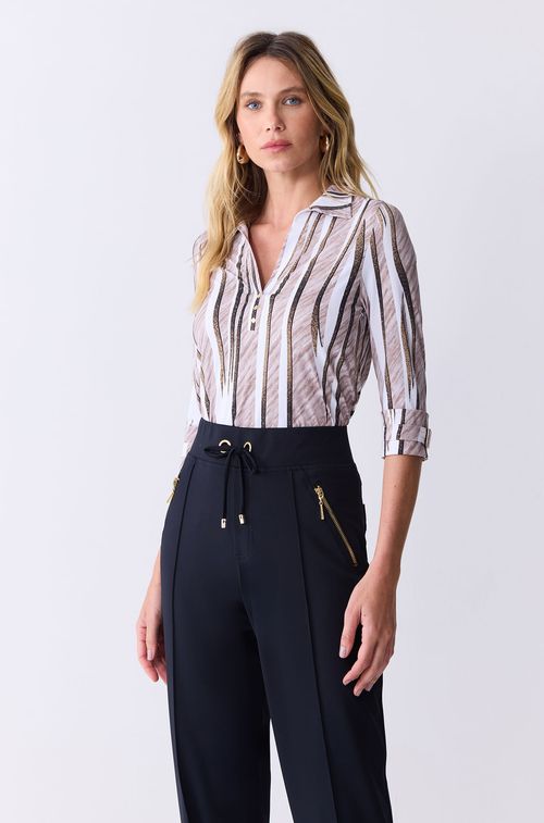 Calça Black com Zíper Gold
