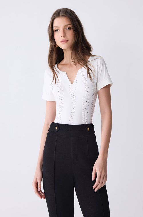 Blusa Off Swa Light Bronze