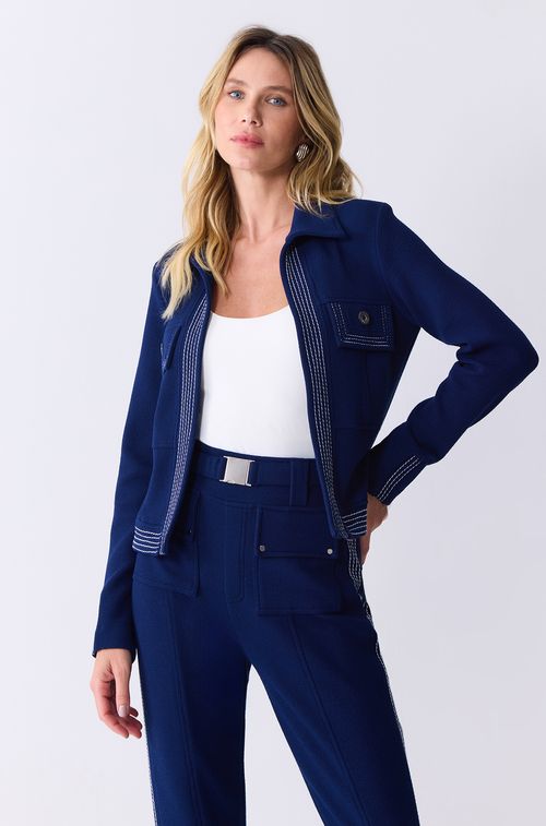 Jaqueta Paris Navy com Off