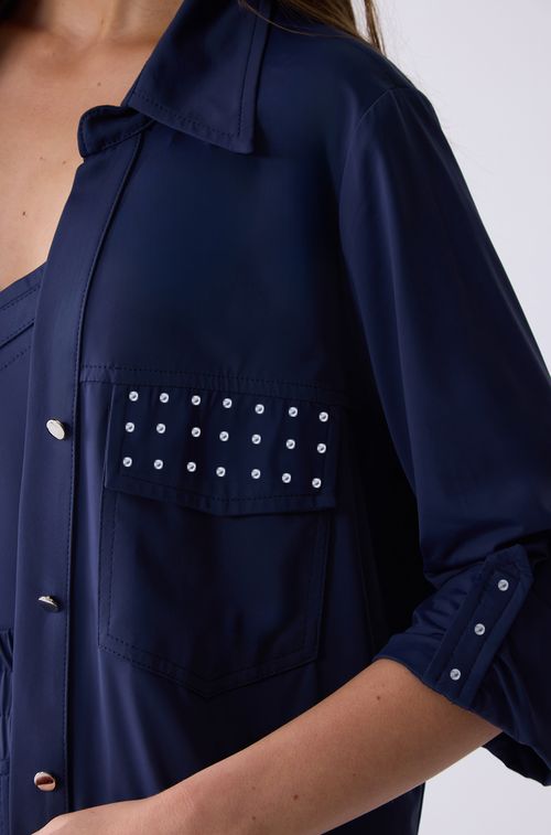 Camisa Chemise Navy Max Cristal