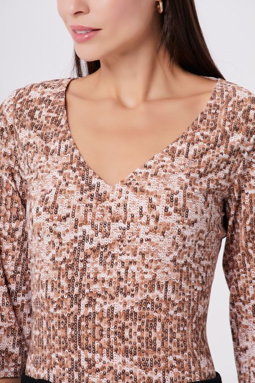 Blusa Basic Paete Brown