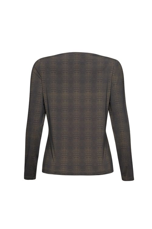 Blusa Basic Croco Havana