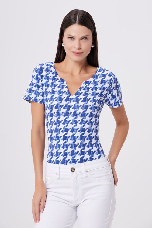 Blusa Derek Tweed Carbone