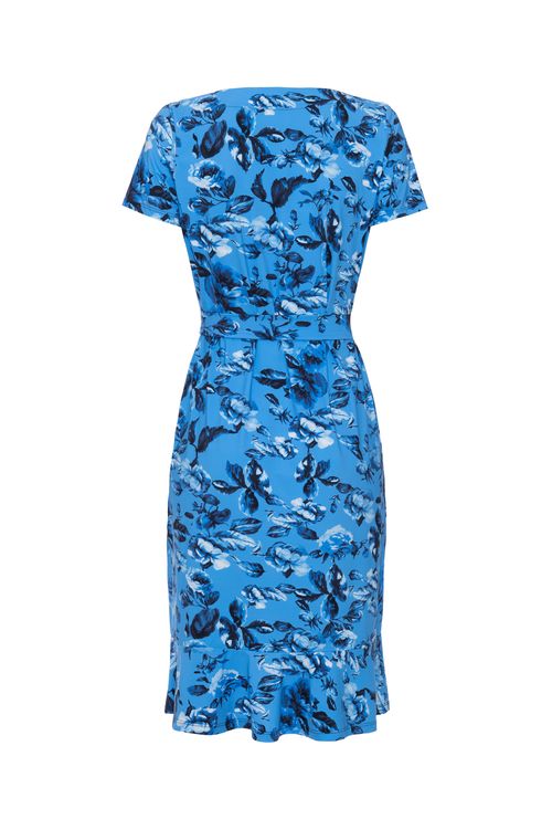 Vestido Blue com Flowers