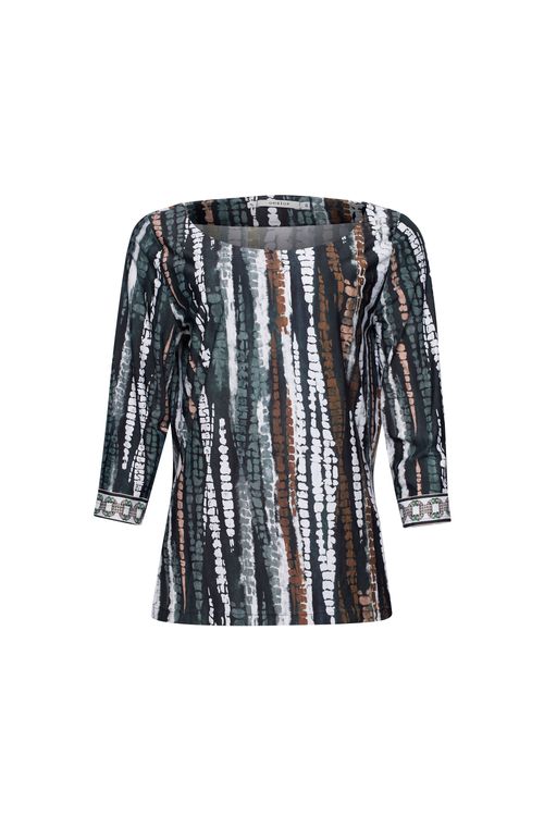 Blusa Tie Die Green  Brown