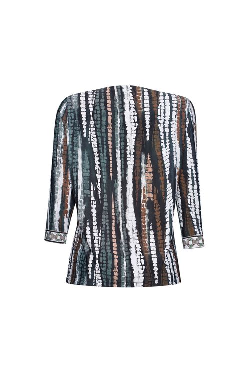 Blusa Tie Die Green  Brown