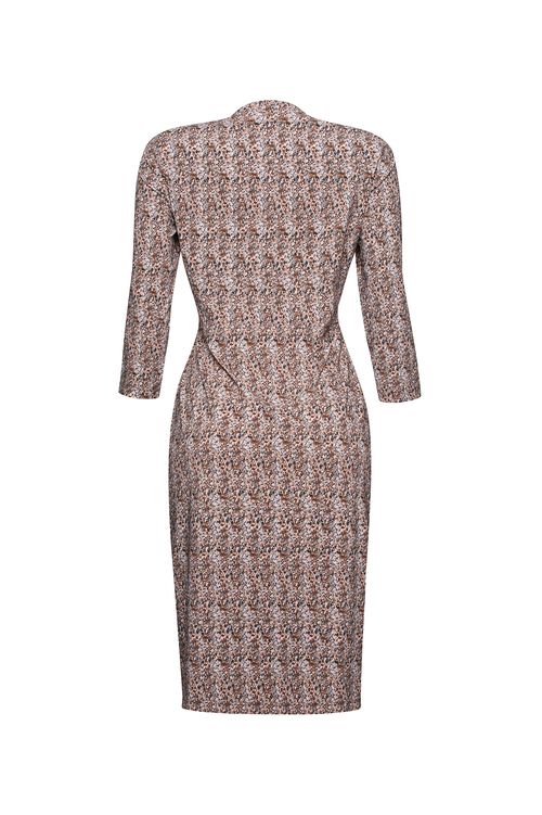 Vestido Wrap Cristais Brown