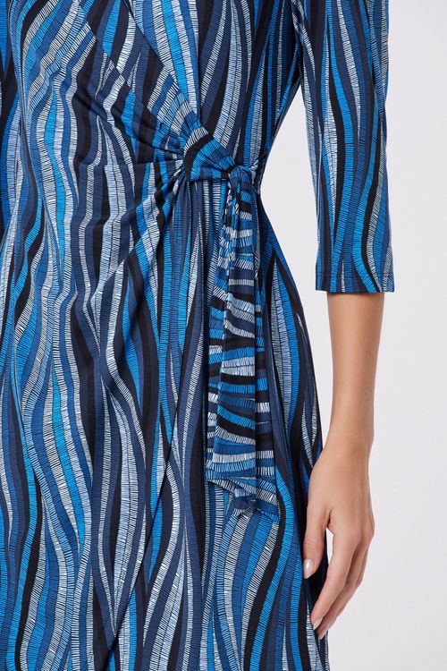 Vestido Wrap Rail Blue