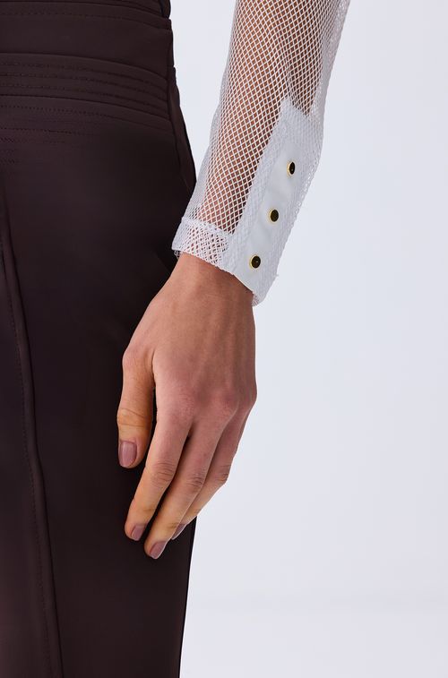 Blusa White com Mesh