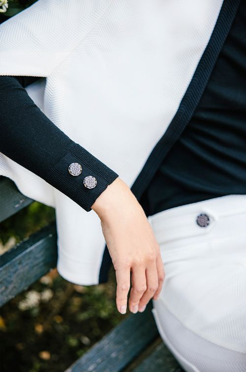 Blusa Tricot Black Botões Fume